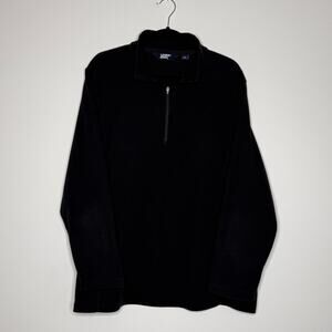 Lands’ End Women’s 2X Black Quarter Zip Fleece